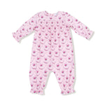 Angel Dear Smocked Long Sleeve Romper Bamboo Viscose Baby Angel Dear - Everetts Place Boutique - 