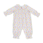 Angel Dear Smocked Long Sleeve Romper Peter Pan Collar Soft Viscose - Everetts Place Boutique - 