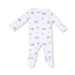 Angel Dear Smocked Peter Pan Collar Footie Baby Onesie Snap Closure - Everetts Place Boutique - 