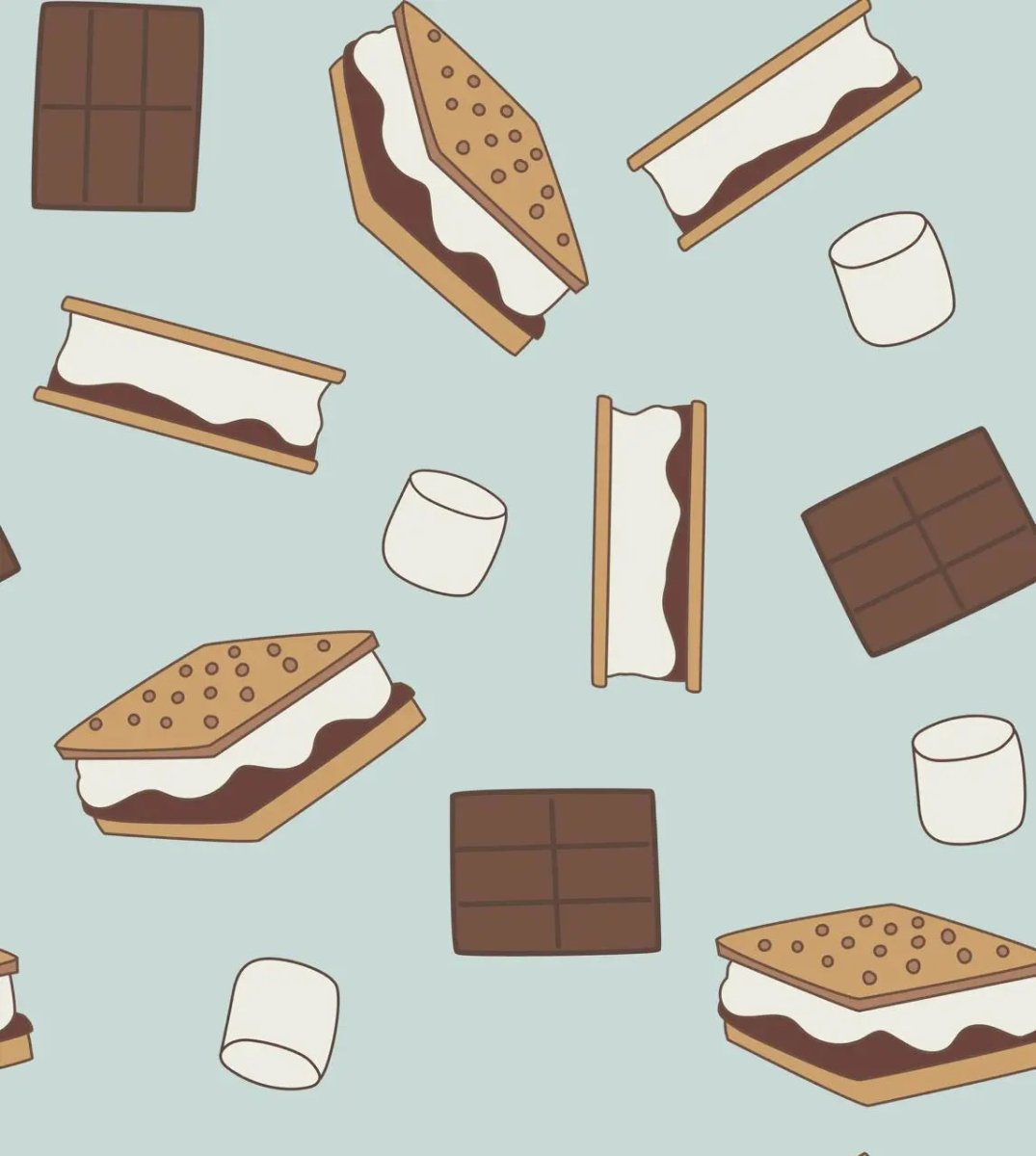 Dreamlet Smore To Love Crib Sheet Blue Dreamlet Fitted Bamboo - Everetts Place Boutique - 