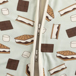 Dreamlet Smore To Love Romper Blue Dreamlet Soft Bamboo Fabric - Everetts Place Boutique - 