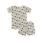 Dreamlet Smore To Love Short PJ Set Blue For Kids Cozy Sleepwear - Everetts Place Boutique - 