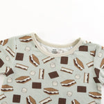 Dreamlet Smore To Love Short PJ Set Blue For Kids Cozy Sleepwear - Everetts Place Boutique - 