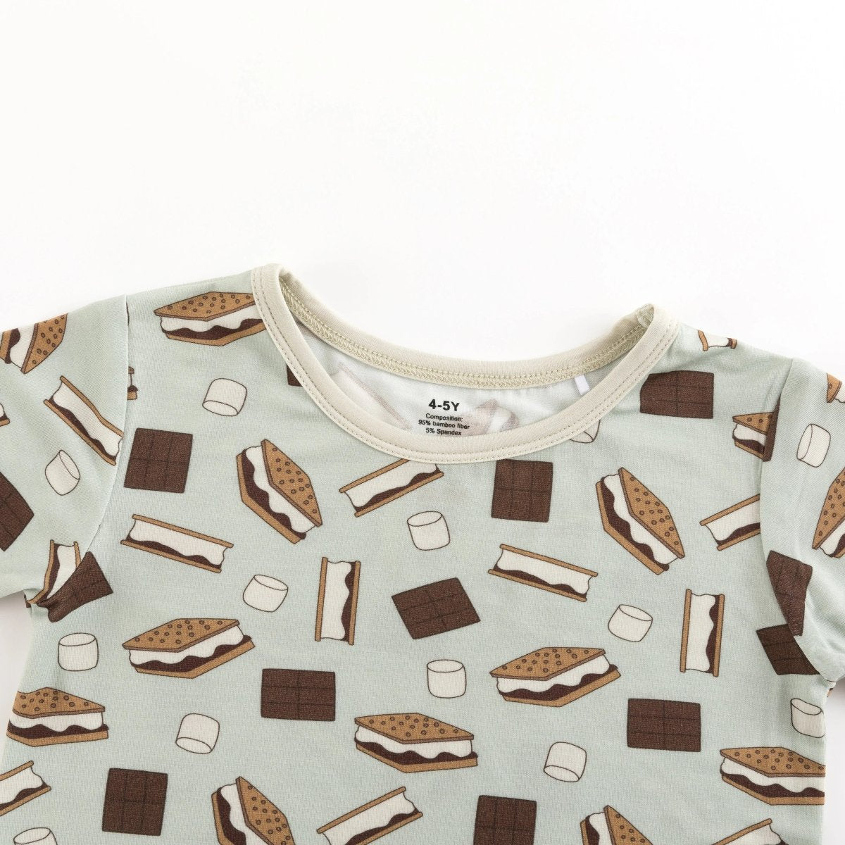 Dreamlet Smore To Love Short PJ Set Blue For Kids Cozy Sleepwear - Everetts Place Boutique - 