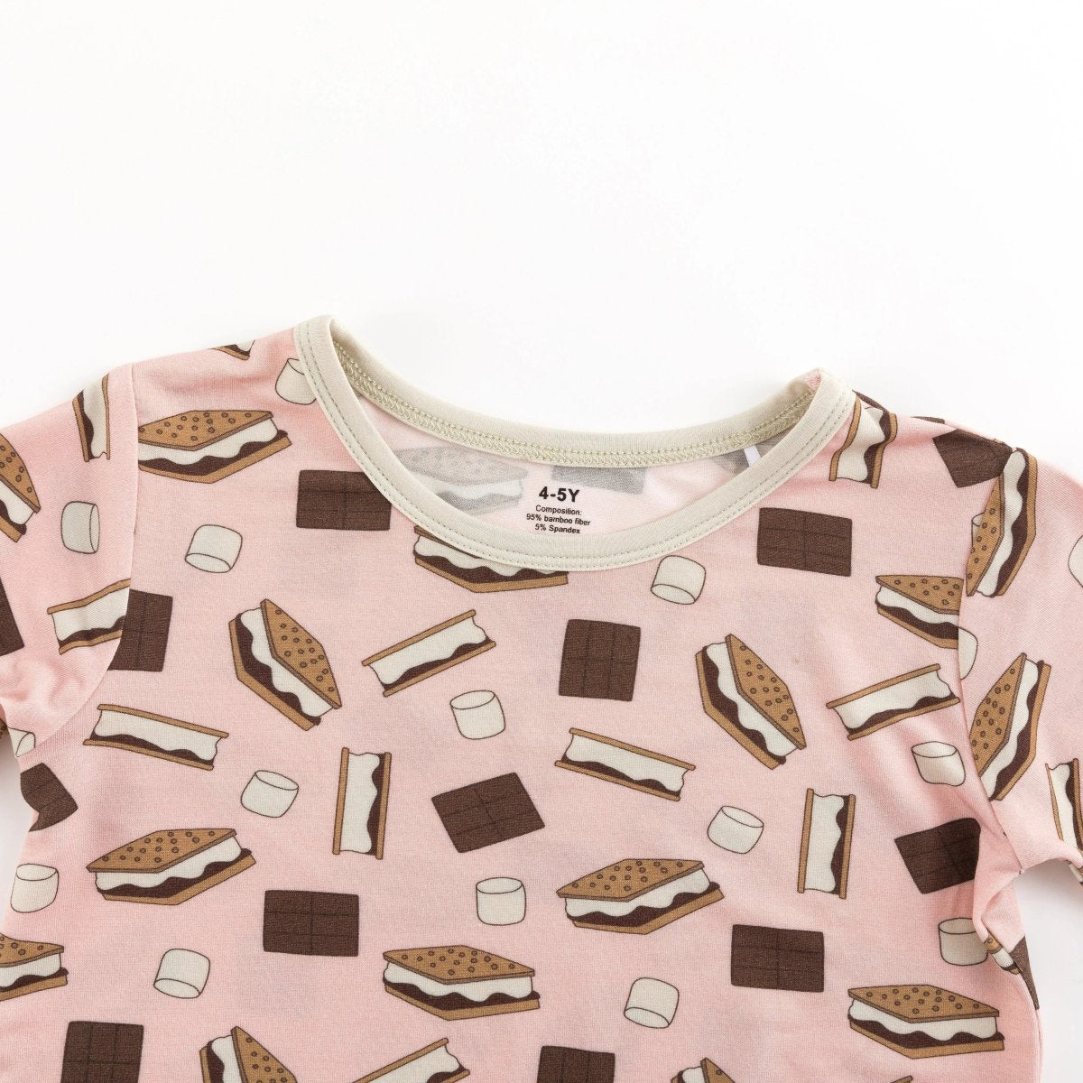 Dreamlet S'more To Love Short PJ Set Pink Bamboo Sleepwear Cozy - Everetts Place Boutique - 