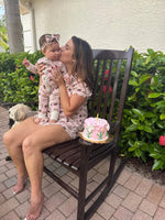 Dreamlet Smore To Love Womens Short Sleeve Bamboo Pajama Set Pink - 