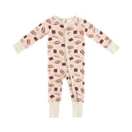 Dreamlet Smores to Love Cozy Convertible Zip Footies Pink Nightwear - Everetts Place Boutique - 
