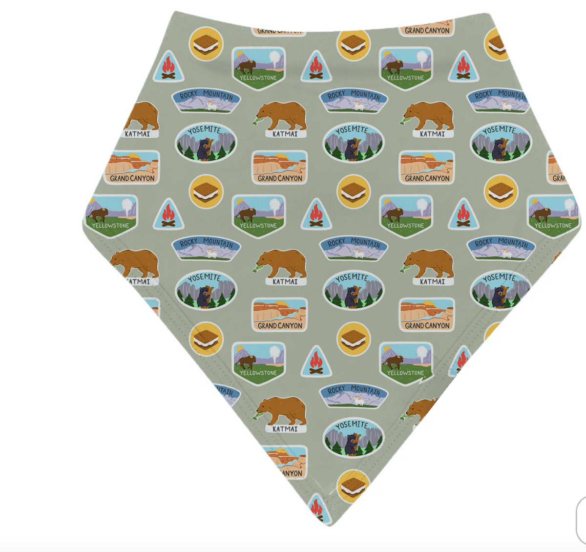 My First National Park: Bamboo Snap Bib by Rayn’s Tiny Stitches