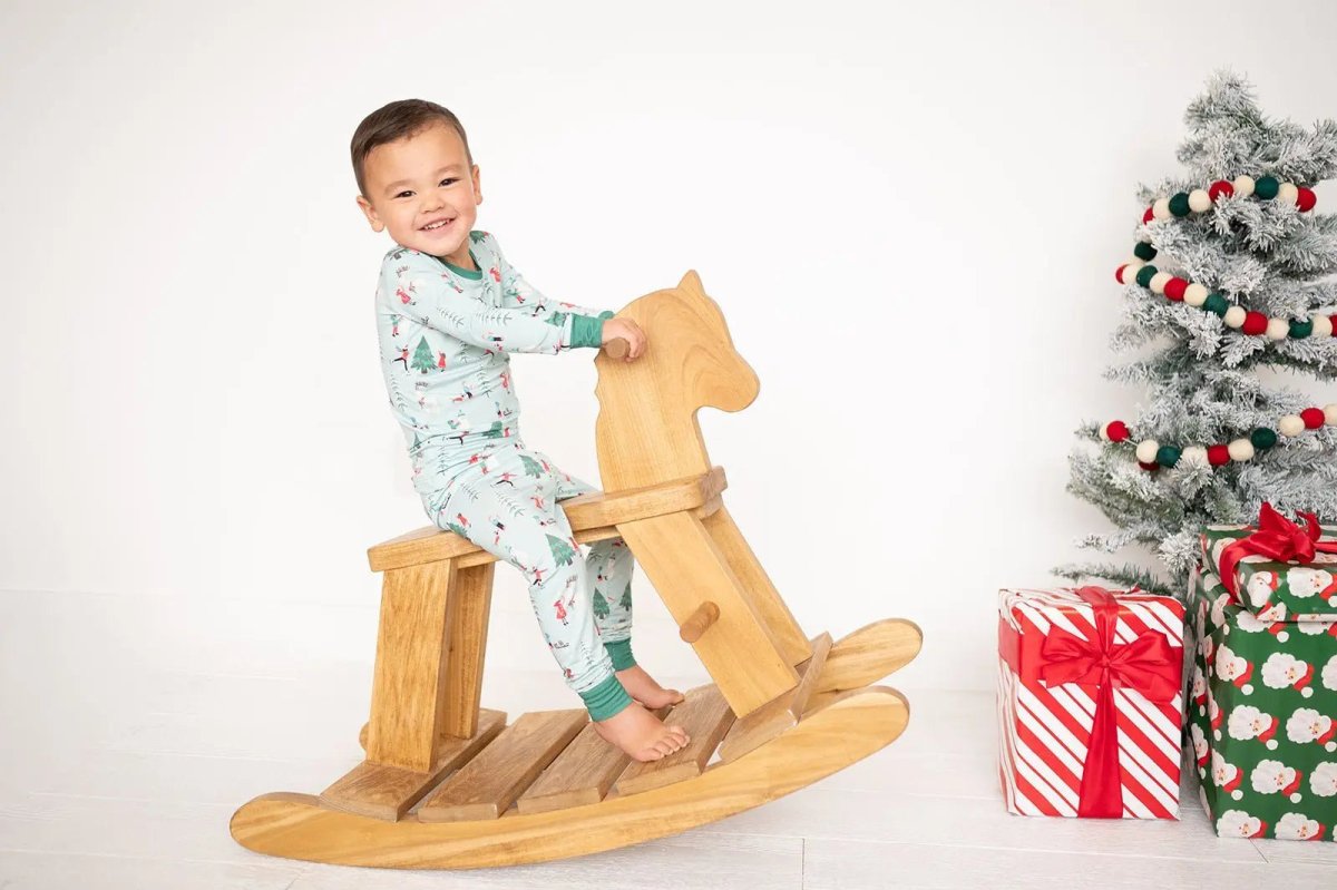 Dreamlet Snow Day Green Two Piece Set For Babies Dreamlet Clothing - Everetts Place Boutique - 