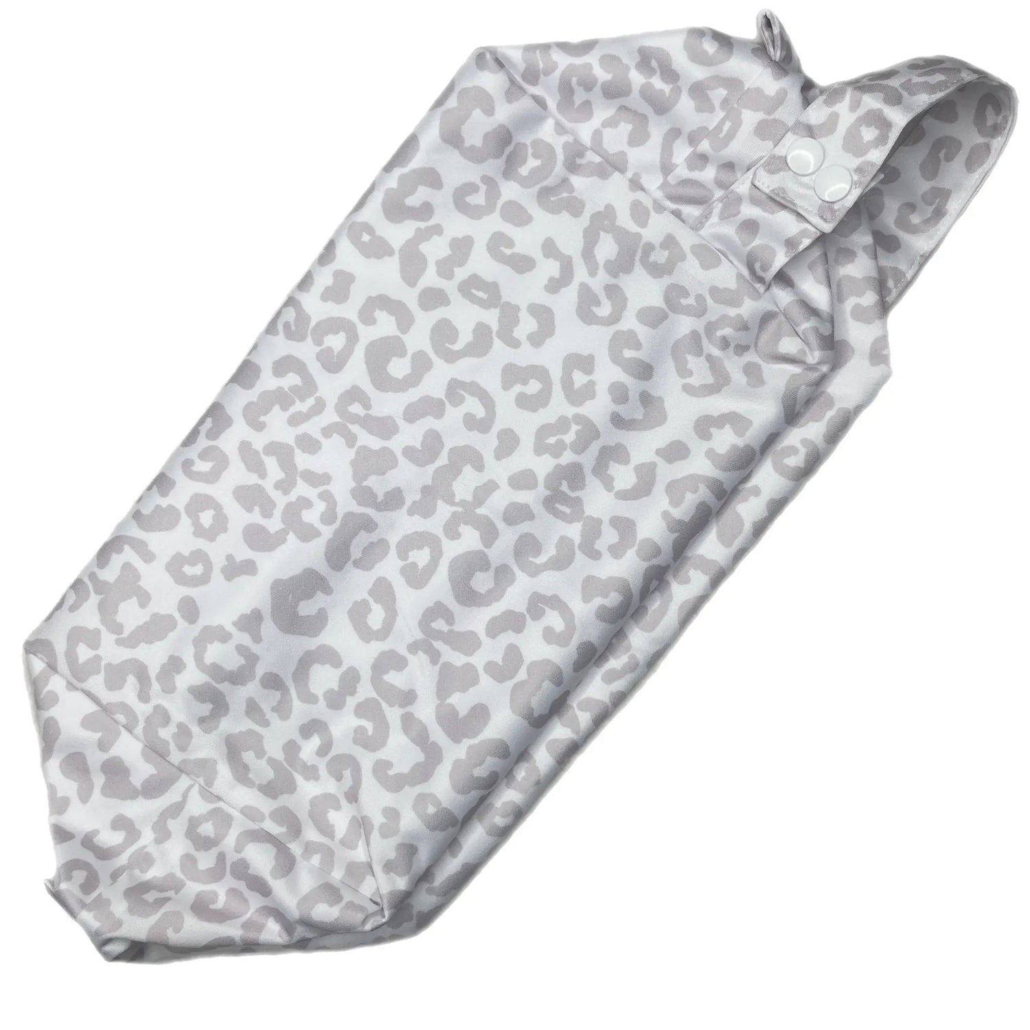 Texas Tushies Snow Leopard Diaper Pod Water Resistant Double Lined Holds 8 to 10 Stuffed Diapers - 