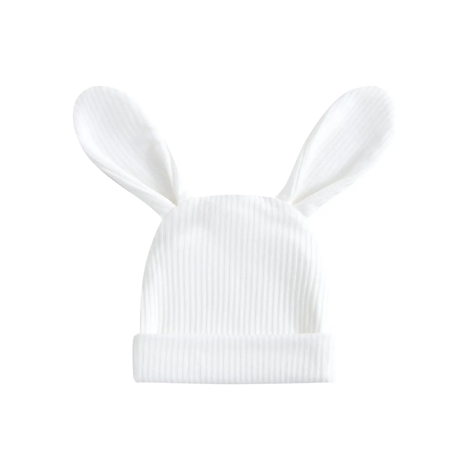 Luxie Charm Snow Ribbed Baby Bunny Beanie Hat - 