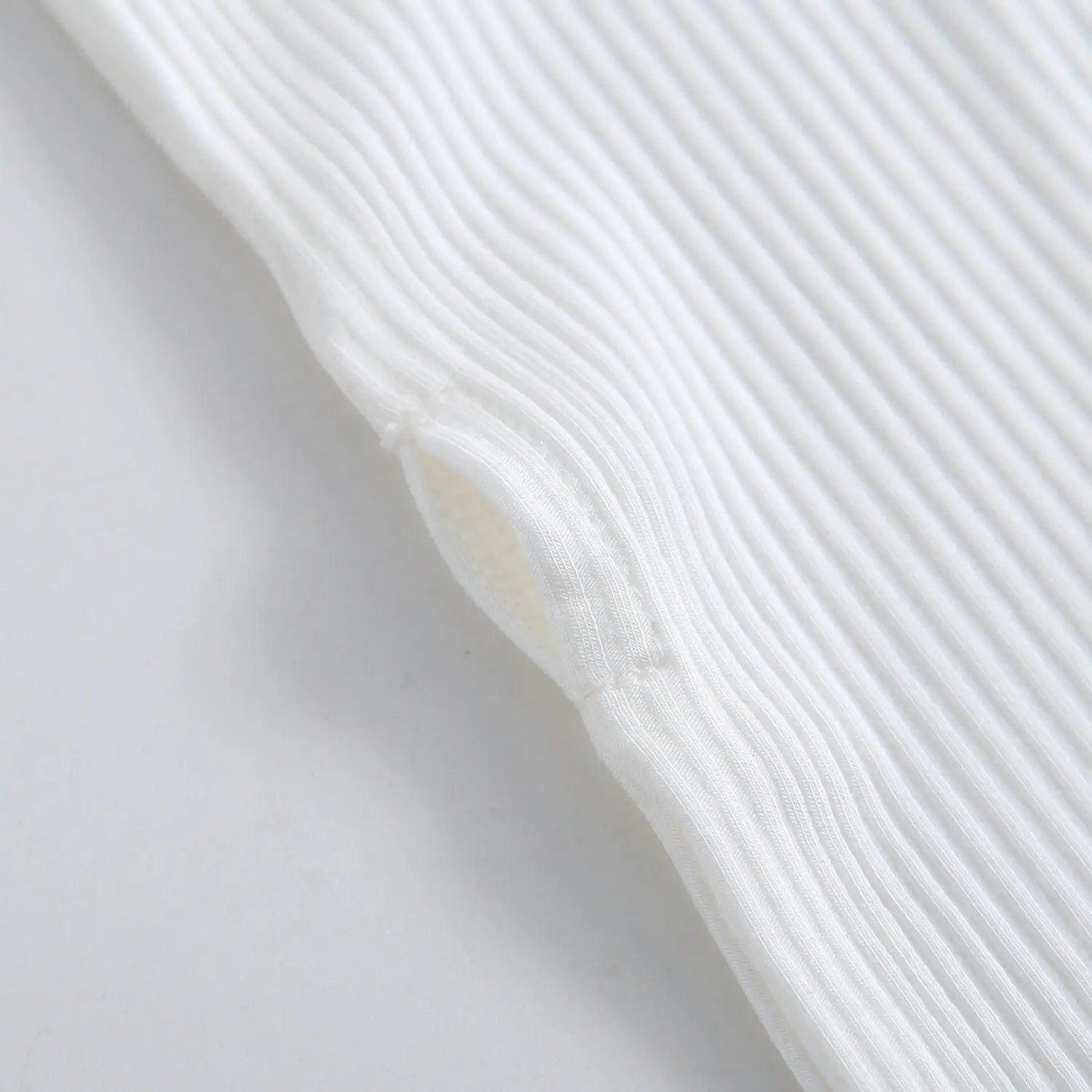 Luxie Charm Snow Ribbed Zippered Baby Romper - 