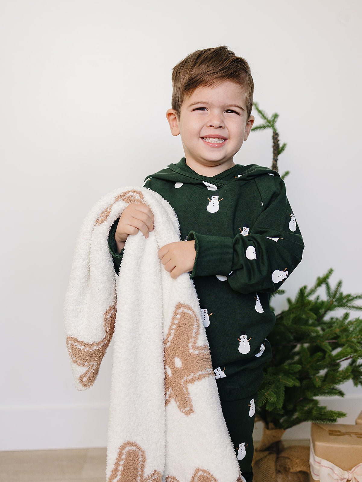 Mebie Baby Snowman Hooded French Terry Set - 
