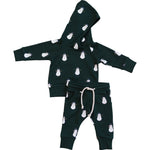 Mebie Baby Snowman Hooded French Terry Set - 