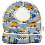 Texas Tushies Snowy Daze Flip Bib with Pocket for Easy Clean Mealtimes for Babies - Baby & Toddler > Nursing & Feeding > Bibs Baby & Toddler Clothing