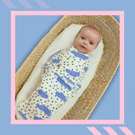Norani Baby Snugababe Swaddle™ Sleep Pod - Blue Clouds - 