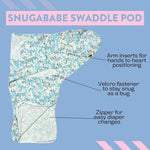 Norani Baby Snugababe Swaddle™ Sleep Pod - Cherry Blossoms - 