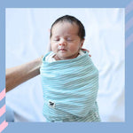 Norani Baby Snugababe Swaddle™ Sleep Pod - Green Stripes - 