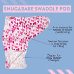 Norani Baby Snugababe Swaddle™ Sleep Pod - Pink Balloons - 