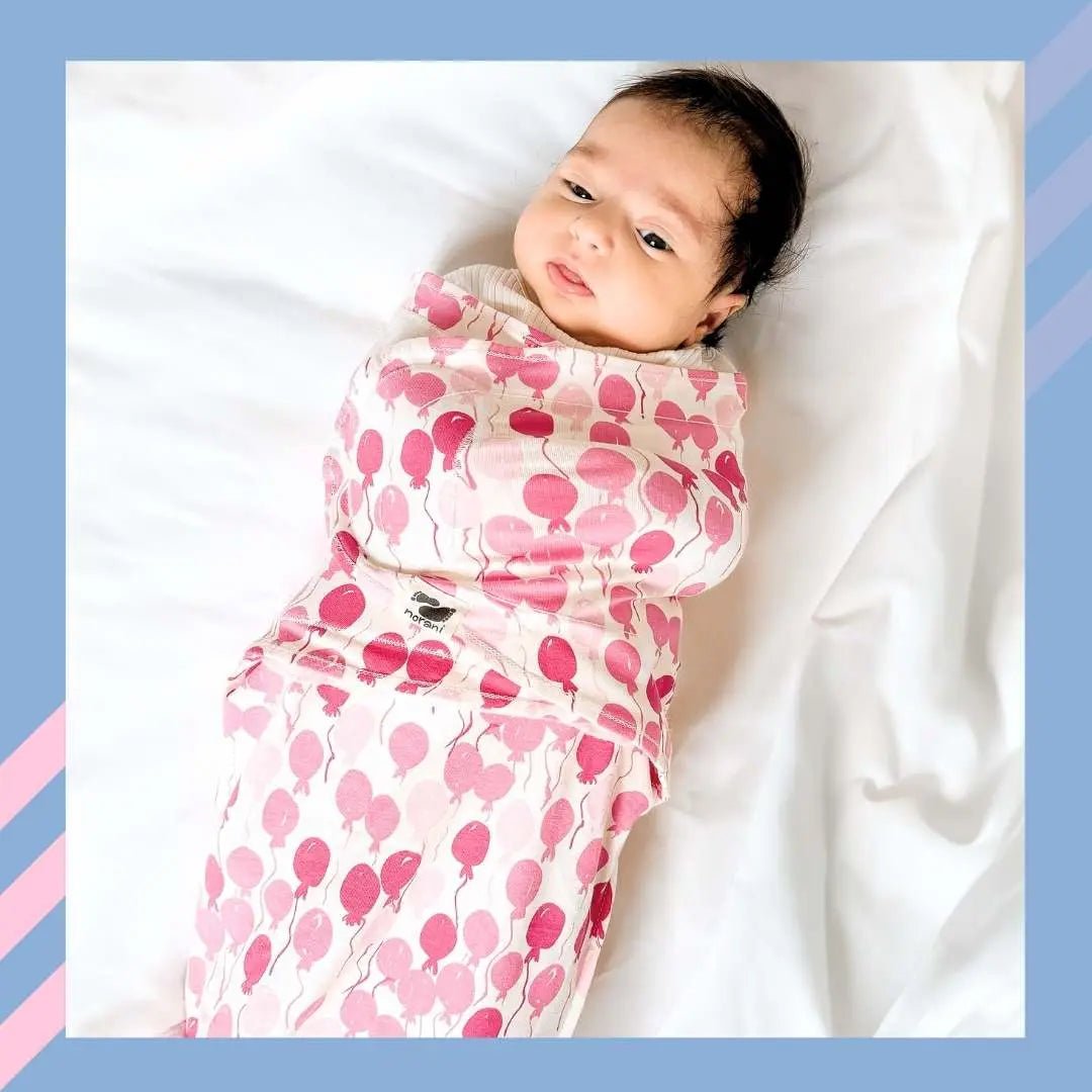 Norani Baby Snugababe Swaddle™ Sleep Pod - Pink Balloons - 