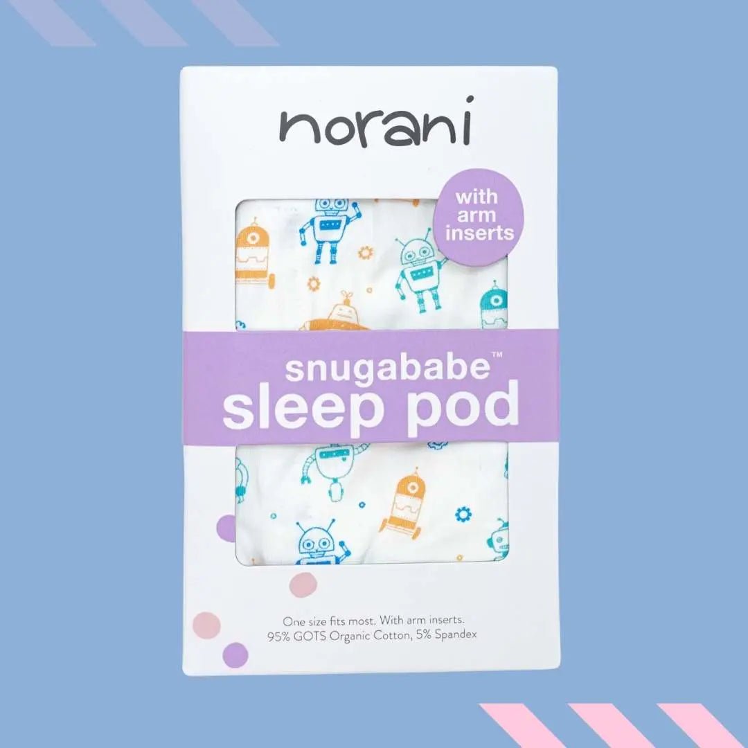 Norani Baby Snugababe Swaddle™ Sleep Pod - Robots - 
