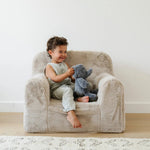Saranoni Saranoni Snuggle Up Chair Faux Fur Upholstered Kids Chair - Everetts Place Boutique -