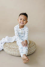 Little Joy Co. Snugglesaurus 2pc Henley Bamboo Pajamas - Sizes Newborn & Up! - 