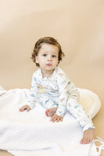 Little Joy Co. Snugglesaurus Bamboo Zippy Romper for Babies with Feet - Everetts Place Boutique - 