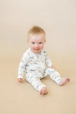 Little Joy Co. Snugglesaurus Bamboo Zippy Romper for Babies with Feet - Everetts Place Boutique - 