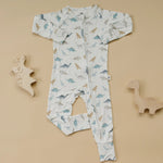 Little Joy Co. Snugglesaurus Bamboo Zippy Romper for Babies with Feet - Everetts Place Boutique - 