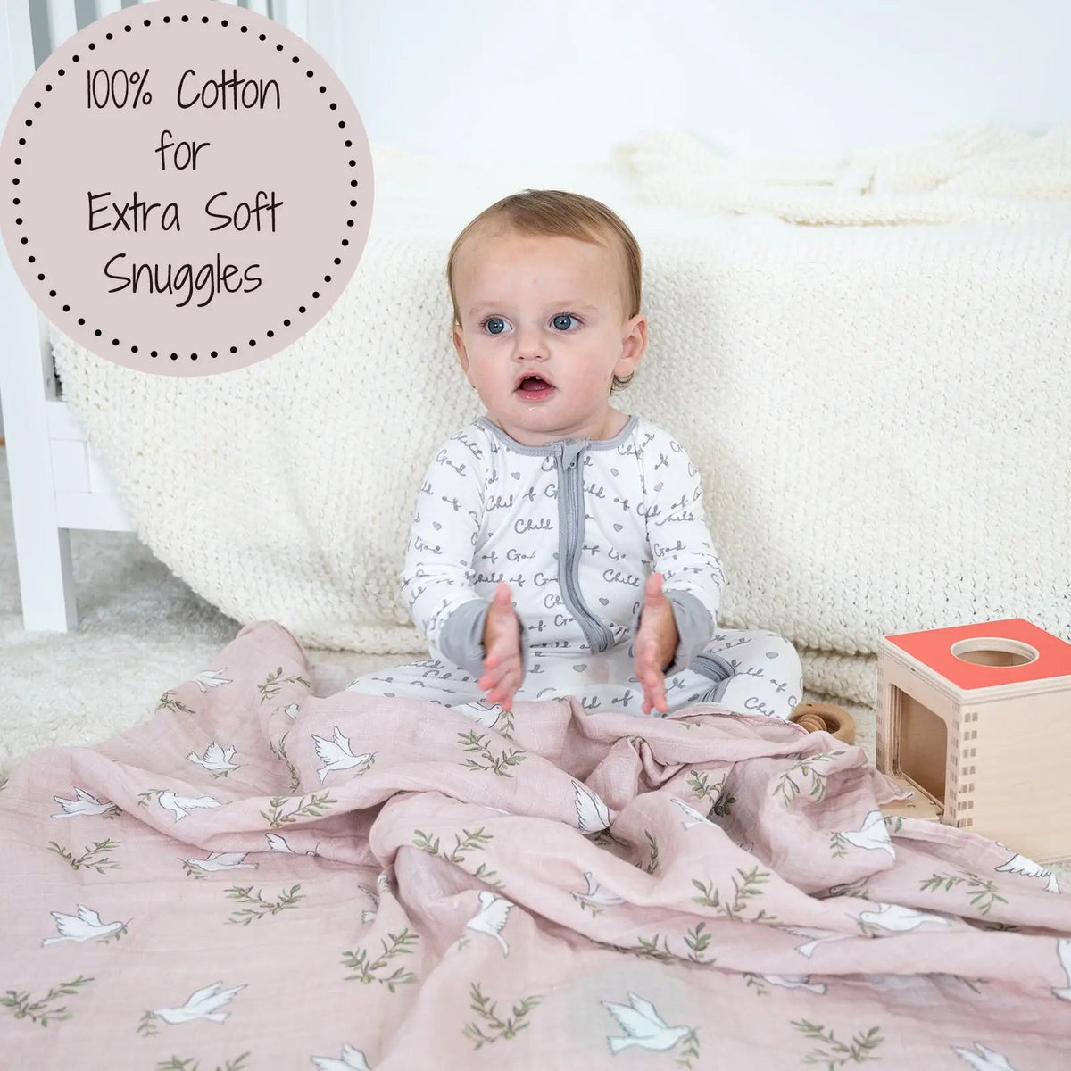 So Dovely Swaddle Blanket LollyBanks 
