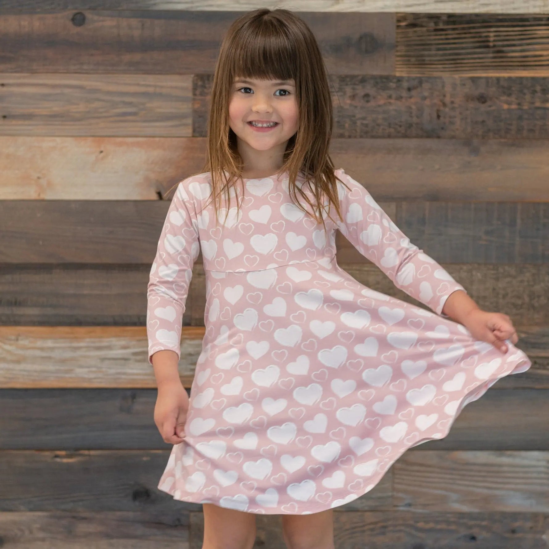 Sweet Bamboo So Much Love Swirly Girl Dress - 