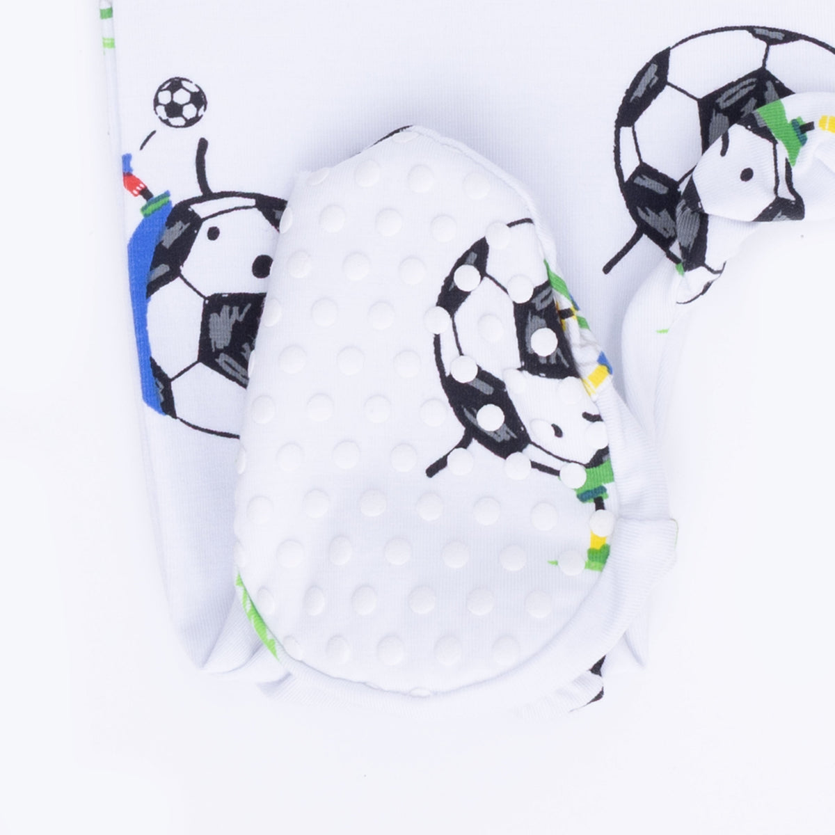 Angel Dear Soccer Balls Playing Soccer Blue - 2 Way Zipper FootieEveretts Place