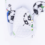 Angel Dear Soccer Balls Playing Soccer Blue - 2 Way Zipper FootieEveretts Place