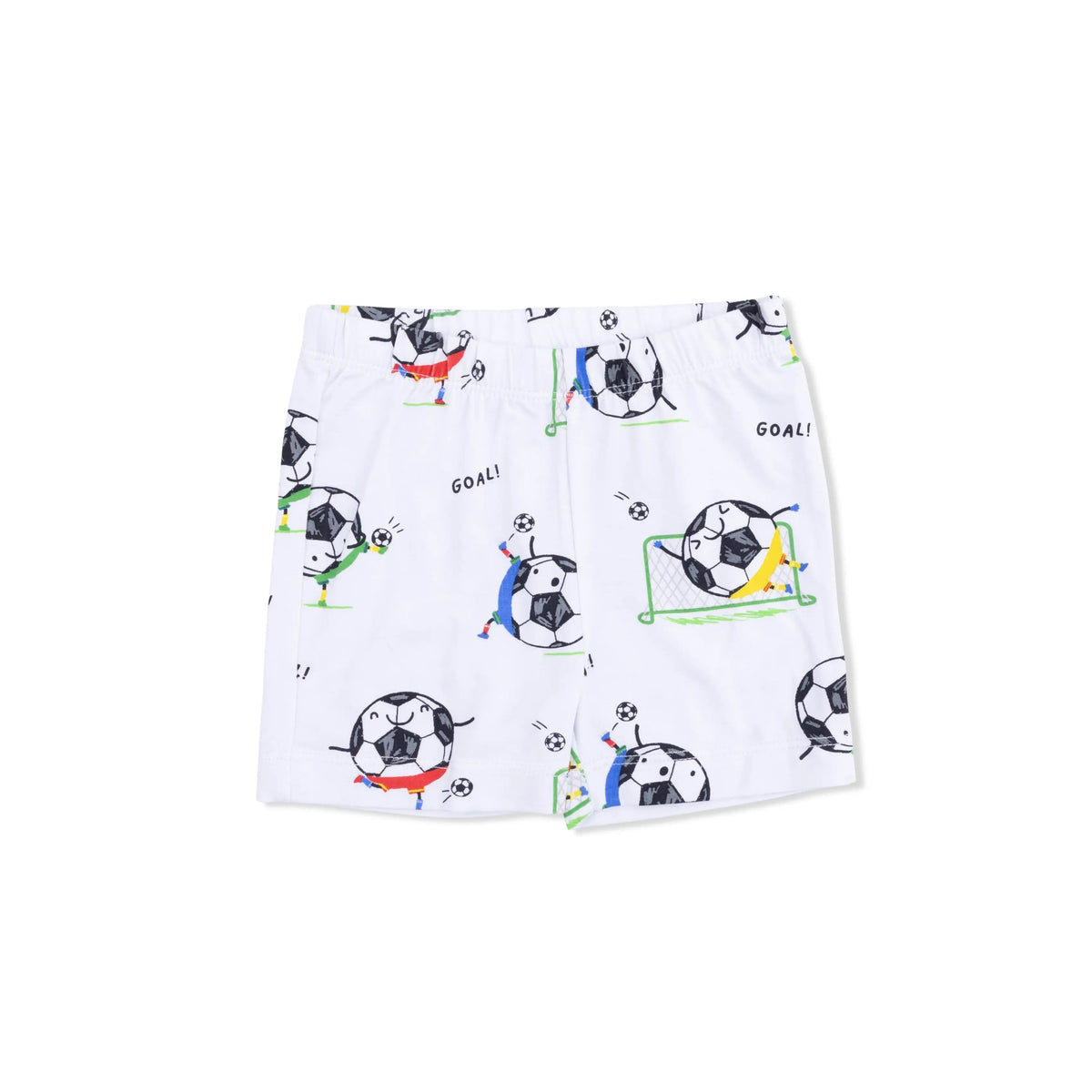 Angel Dear Soccer Balls Playing Soccer Blue - Loungewear Short Set - 