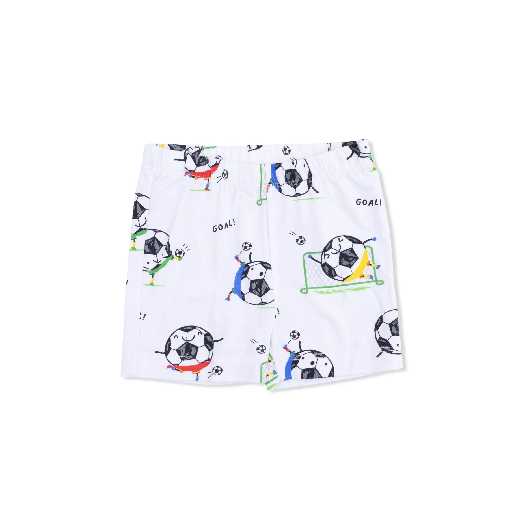 Angel Dear Soccer Balls Playing Soccer Blue - Loungewear Short Set - 