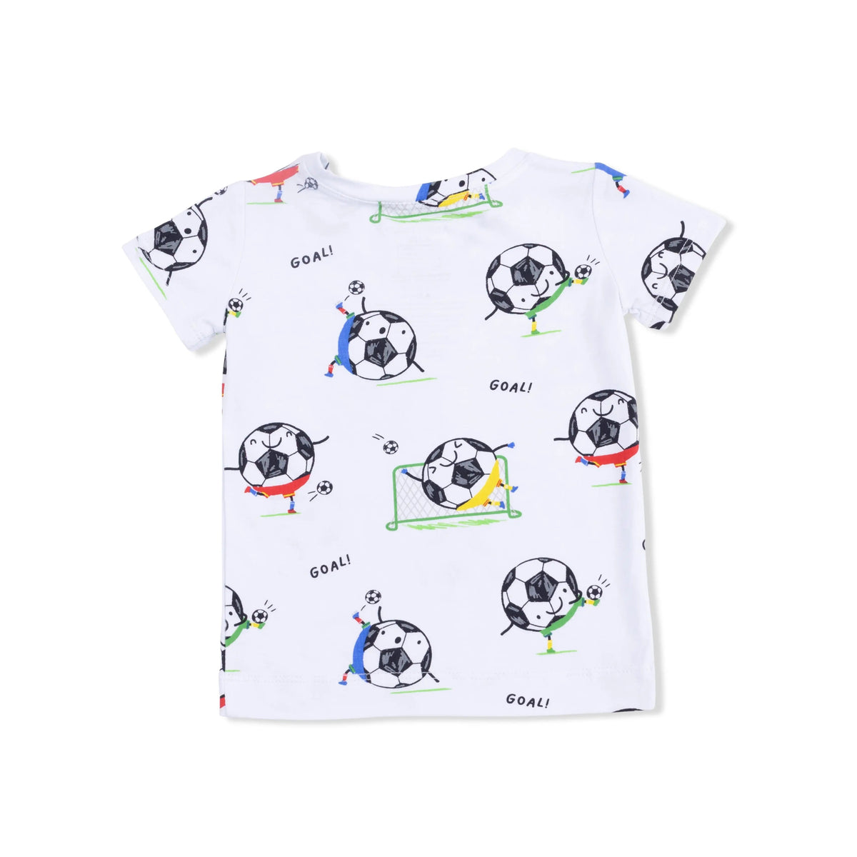 Angel Dear Soccer Balls Playing Soccer Blue - Loungewear Short Set - 