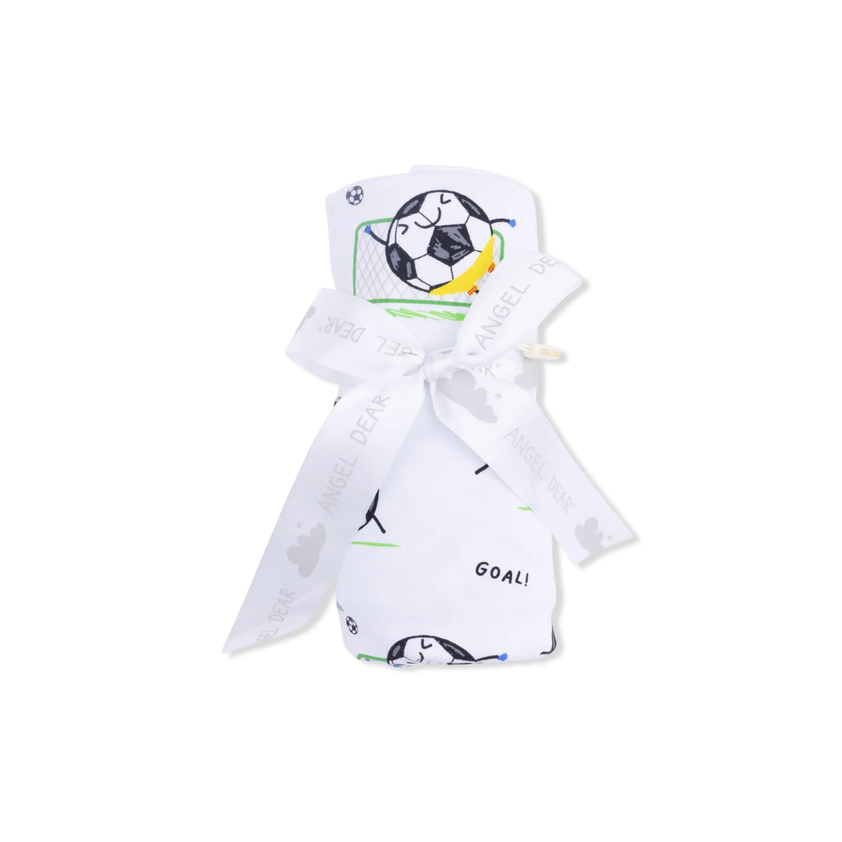 Angel Dear Soccer Balls Playing Soccer Blue - Swaddle Blanket - 