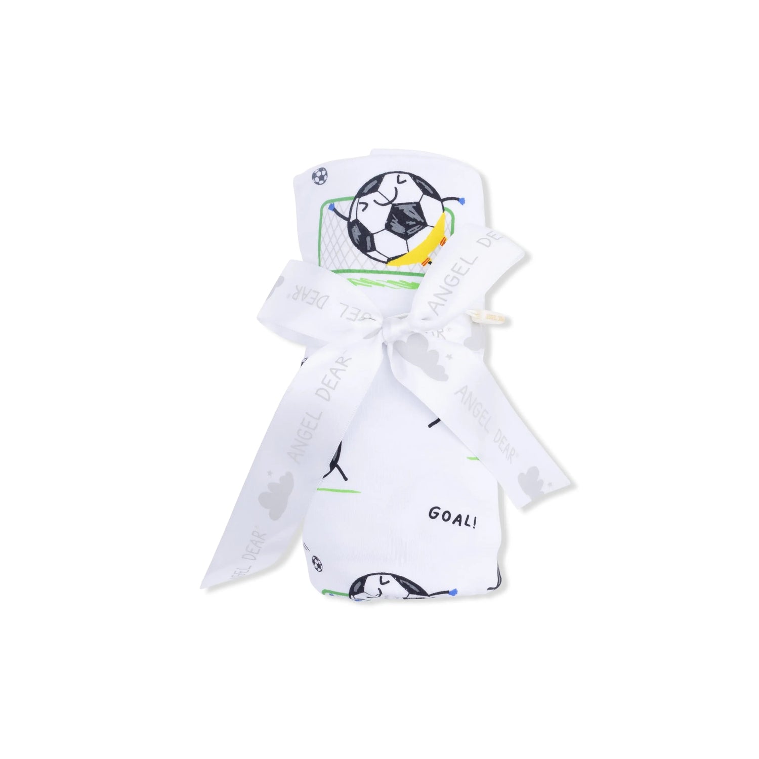 Angel Dear Soccer Balls Playing Soccer Blue - Swaddle Blanket - 