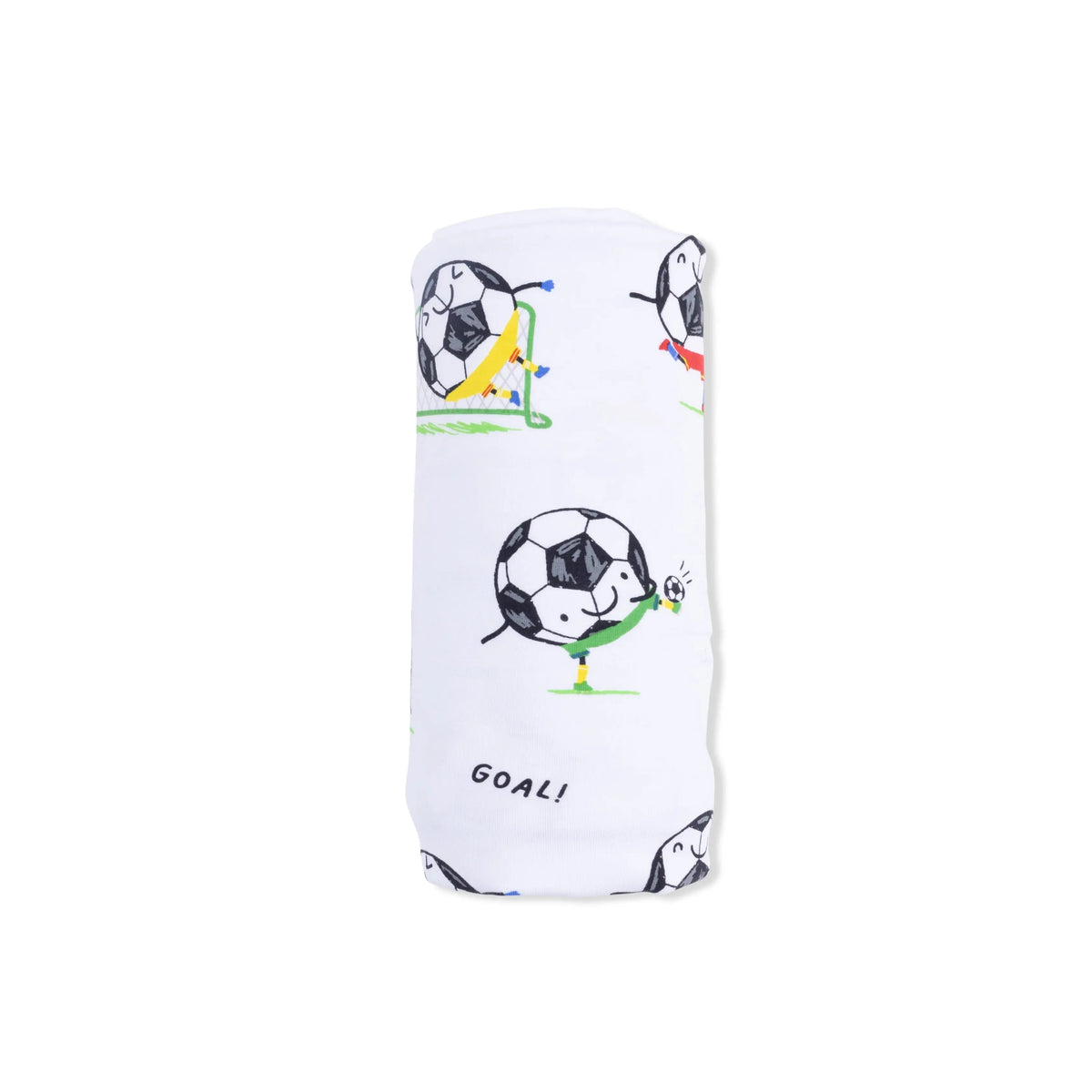 Angel Dear Soccer Balls Playing Soccer Blue - Swaddle Blanket - 