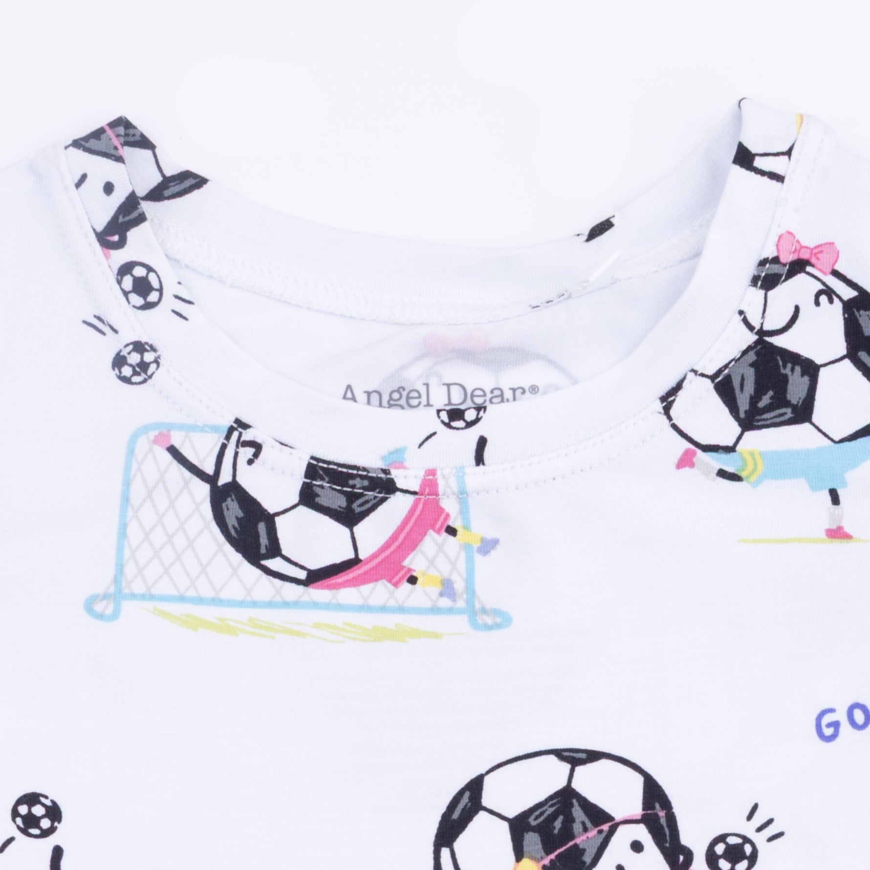 Angel Dear Soccer Balls Playing Soccer Pink - Loungewear Short SetEveretts Place