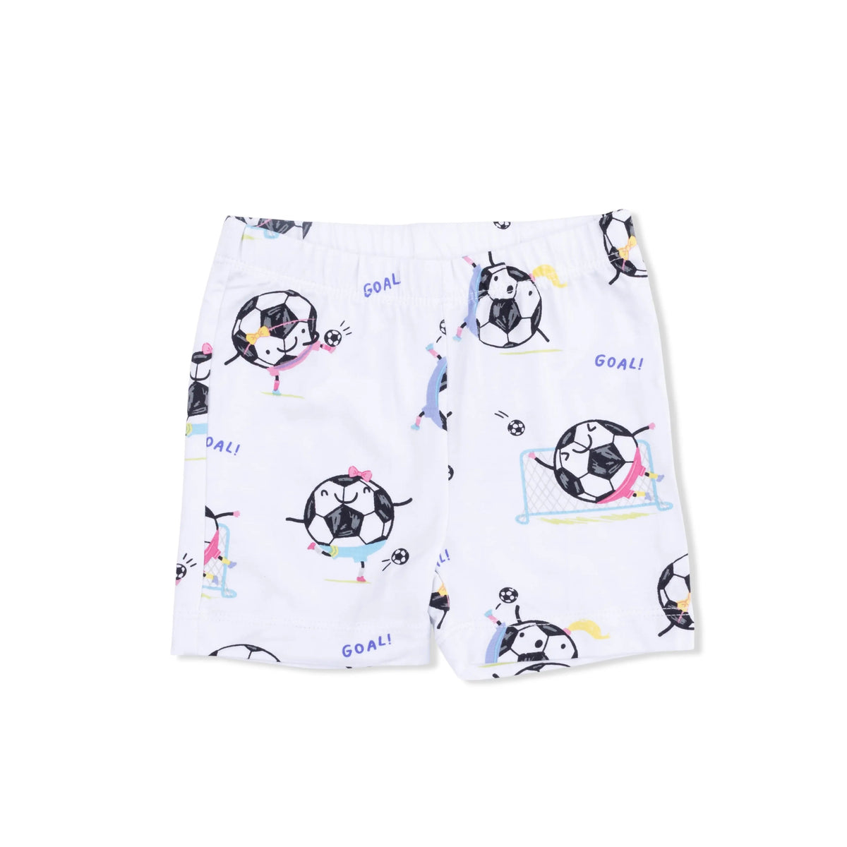 Angel Dear Soccer Balls Playing Soccer Pink - Loungewear Short Set - 
