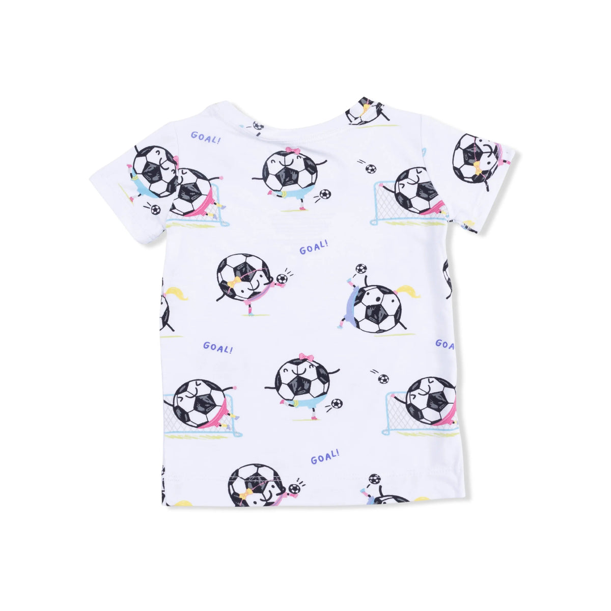 Angel Dear Soccer Balls Playing Soccer Pink - Loungewear Short Set - 