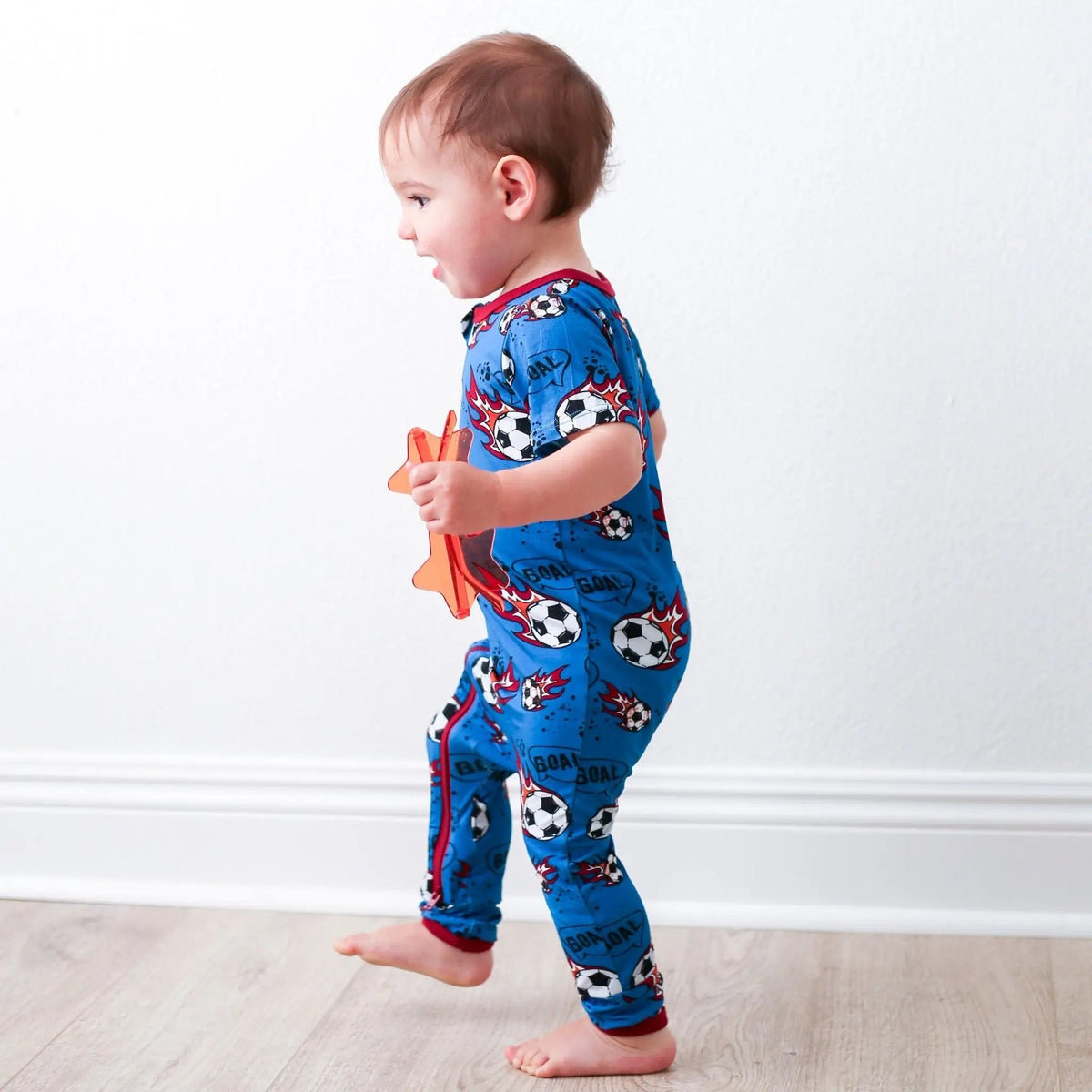 Soccer Romper - Sleeve, Baby & Toddler Clothing, Child, Nightwear, Knee | Everetts Place