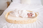 Harp Angel Boutique Soft Bamboo Bow Turban Hat with Stretch for Newborn Girls - 