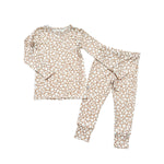 Harp Angel Boutique Soft Bamboo Pajama Set with Ditsy Floral Design for Kids - 