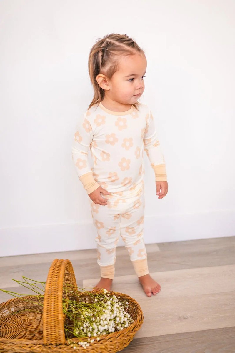 Harp Angel Boutique Soft Bamboo Pajama Set with Snug Fit for Cozy Kids Bedtime - 
