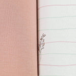 Goosewaddle® | Newborn Baby Blankets Toys Teethers Bibs & More Soft Bamboo Swaddle Blankets Set with Floral Design