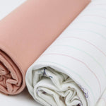 Goosewaddle® | Newborn Baby Blankets Toys Teethers Bibs & More Soft Bamboo Swaddle Blankets Set with Floral Design