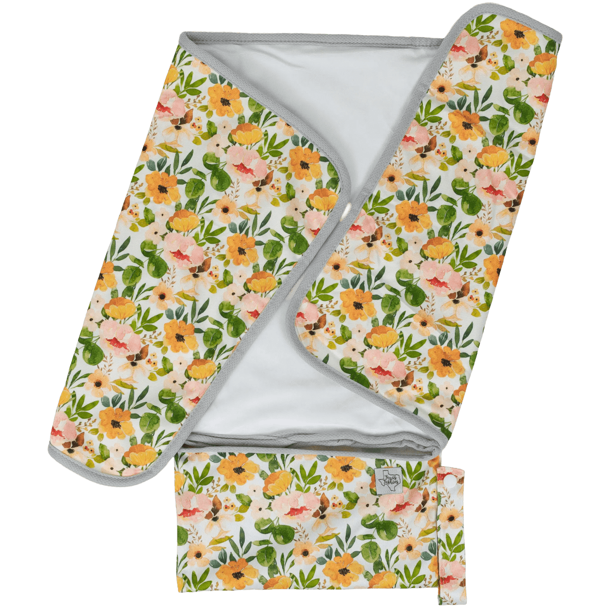 Texas Tushies Soft Bamboo Travel Changing Pad with Compact Fold for On - the - Go Parents - 